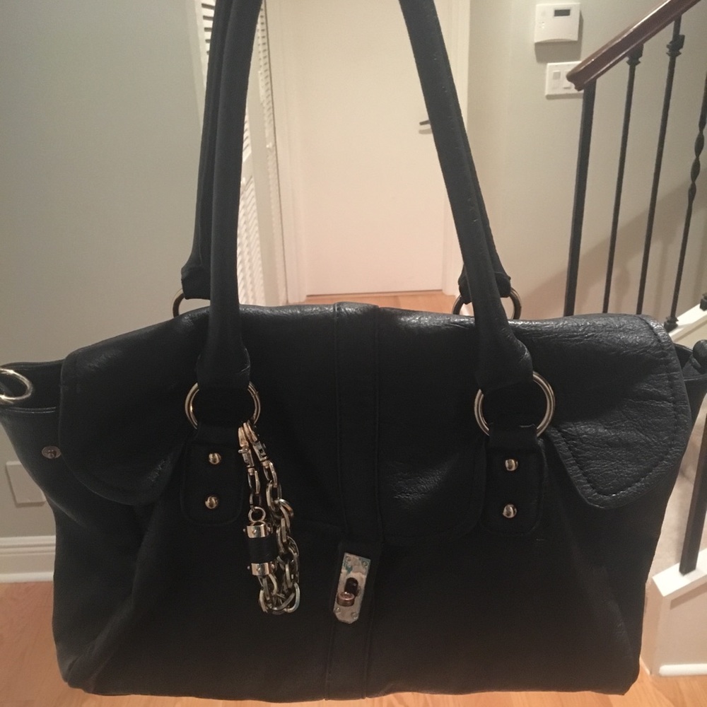 Black Vegan “leather” Purse